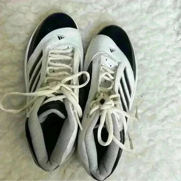 Adidas CLJ 657001 Black White Lace Up Athletic Sneakers - Picture 2 of 8